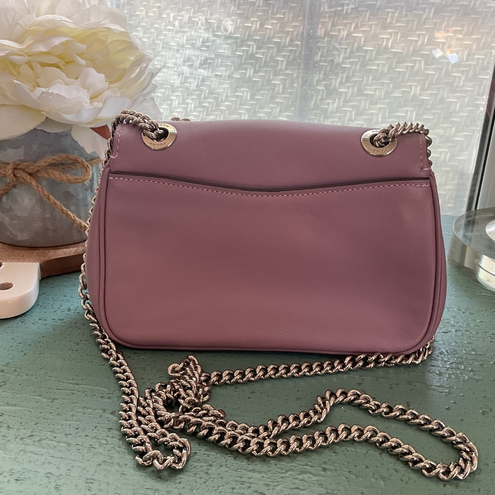 Coach Purple Leather Mini Cassidy Handbag “Like New” - Picture 6 of 16